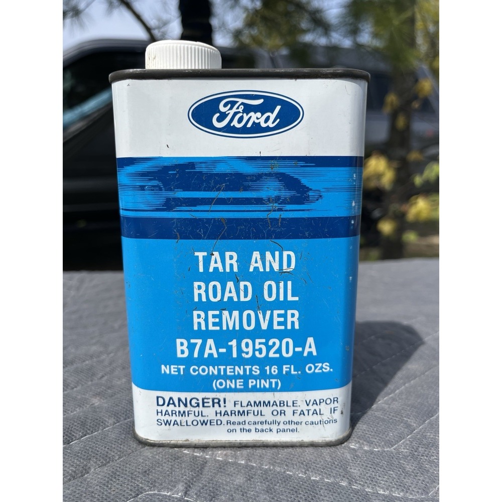 Ford  TAR AND ROAD OIL REMOVER B7A-19520-A Vintage - FORD Advertising Can "A"